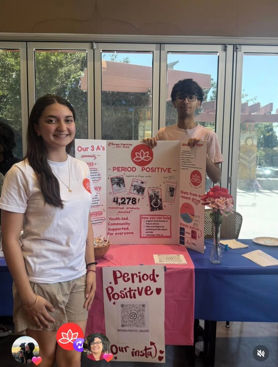 Period Power team with logo and posters